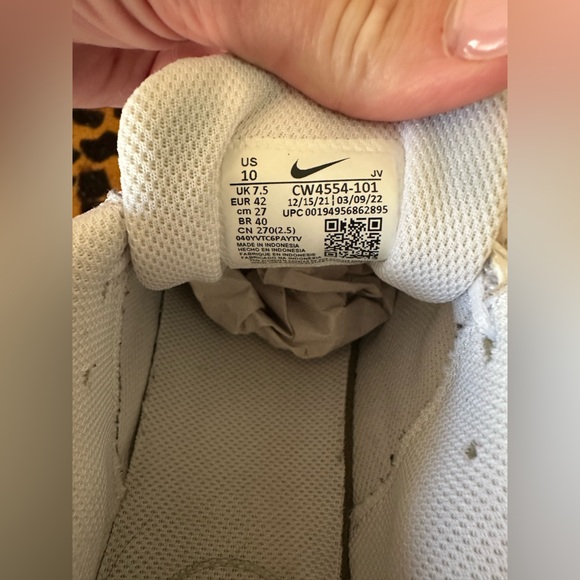 Nike Air Max SC Triple White with Rhinestone Accents - Picture 8 of 11